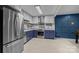 Modern kitchen featuring stainless steel appliances, a subway tile backsplash, and two-tone cabinets at 222 Riverview Ter, Clover, SC 29710