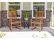 Cozy front porch with rocking chairs and stone accents, perfect for relaxing at 3615 Alamito Ln, Charlotte, NC 28214