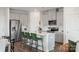 Kitchen with an island, stainless steel appliances, and modern finishes at 4229 Summit Woods Dr, Charlotte, NC 28216