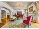 Spacious formal living room with hardwood flooring, fireplace and traditional decor at 4523 Fox Brook Ln, Charlotte, NC 28211