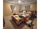 Comfortable bedroom with a wooden bed frame and coordinating curtains at 6573 Weldon Nw Cir # 22, Concord, NC 28027