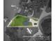Aerial view of the property highlighting approximate lot lines, beautiful landscaping, and waterfront access at 7455 Ivey Dr, Sherrills Ford, NC 28673