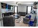 Spacious living room featuring modern decor, comfortable seating, and a built-in bar area at 9612 Indian Beech Nw Ave # 1266, Concord, NC 28027