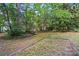 Expansive, partially wooded backyard with plenty of room to relax and enjoy nature at 9927 Raddington Ln, Charlotte, NC 28269