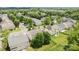 Aerial shot of the beautiful neighborhood showcasing well-maintained homes, lush trees, and inviting community layout at 10418 Cullen Ct, Charlotte, NC 28278