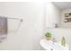 Powder room featuring modern fixtures, vessel sink, and decorative accents at 115 Crownpiece St, Troutman, NC 28166