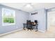 Bedroom with carpet, natural light and ceiling fan at 115 Crownpiece St, Troutman, NC 28166