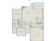 First floor layout featuring a spacious gathering room, kitchen, and owner's suite at 13940 Penbury Ln # 402, Charlotte, NC 28278