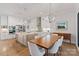 Eat-in kitchen with large island, stainless appliances, and dining area at 1502 Matthew Mcclure Cir, Davidson, NC 28036