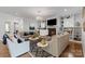 Bright living room with fireplace, built-ins, and stylish furnishings at 1502 Matthew Mcclure Cir, Davidson, NC 28036