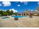 A refreshing outdoor community pool and jacuzzi for relaxation and fun on a sunny day at 1678 Onyx Rdg, Fort Mill, SC 29708