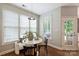 Inviting breakfast nook with lots of natural light and views of the backyard at 2100 Sablewood Dr, Charlotte, NC 28205