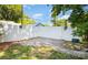 Fenced backyard featuring a stone paver patio at 2109 Brewton Dr, Charlotte, NC 28206