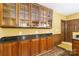 View of basement bar cabinets and countertop space at 2346 Donnington Nw Ln, Concord, NC 28027