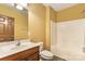 Neutral bathroom featuring a vanity with sink and tub/shower combo at 2346 Donnington Nw Ln, Concord, NC 28027