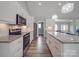 Kitchen with an open concept, granite countertops, and stainless steel appliances at 2608 Henry Baucom Rd, Monroe, NC 28110