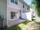 Enclosed back patio offers privacy and outdoor living space at 3055 Golden Dale Ln # 104, Charlotte, NC 28262