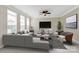 Well-designed living room showcasing ample seating, natural light, and a modern aesthetic at 3251 Park South Station Blvd, Charlotte, NC 28210