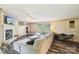 Comfortable living room with fireplace and large sectional sofa for relaxation at 4122 Canal Rd, Marshville, NC 28103