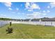 Large grassy fenced backyard with garden beds at 5325 Merwyn Ave, Charlotte, NC 28215