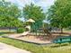 Community playground with slide and climbing structure at 533 Montgrove Nw Pl, Concord, NC 28027