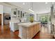 Spacious kitchen with a large center island, modern appliances, and open layout at 581 Medora Ln, Fort Mill, SC 29708
