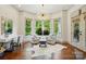 A cozy sitting area with comfortable seating, a desk, and a view of the outdoors at 581 Medora Ln, Fort Mill, SC 29708