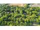 Aerial view of mature trees surrounding the home, creating a peaceful and private setting at 603 Sunnybrook Dr, Monroe, NC 28110