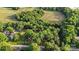 Green aerial view showcasing tree coverage, the home, and a spacious yard at 603 Sunnybrook Dr, Monroe, NC 28110