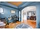 Bright living area with a work station, with access to dining room at 14940 Carbert Ln, Huntersville, NC 28078