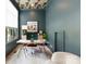 Stylish office space with designer ceiling, modern desk, and a comfortable seating area at 17416 Gillican Overlook Rd, Davidson, NC 28036