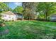 Green backyard featuring a lush lawn and mature trees, perfect for outdoor activities at 1809 The Plaza None, Charlotte, NC 28205