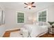 Bedroom with hardwood floors, neutral walls, and natural light at 1809 The Plaza None, Charlotte, NC 28205