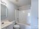 Bathroom with a shower-tub combo, vanity with sink, and a neutral color scheme at 2153 Pavilion Ct, Rock Hill, SC 29732