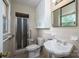 Functional bathroom equipped with shower and sink at 227 Country Club Cir, Shelby, NC 28150
