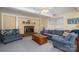 Cozy living room featuring a fireplace and comfortable seating at 227 Country Club Cir, Shelby, NC 28150