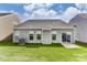 A beautiful backyard with lush green grass and a patio, perfect for outdoor entertaining at 2608 Wild Azalea Ct # 9, Monroe, NC 28110