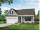 Charming one-story home with a covered porch and a well-manicured front lawn, perfect for a growing Gathering at 2608 Wild Azalea Ct # 9, Monroe, NC 28110