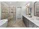 A luxury bathroom with soaking tub and a glass shower at 3817 Arial Ln # 145, York, SC 29745