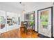 Kitchen with stainless appliances, wooden cabinets and hardwood floors at 4339 Shannamara Dr, Matthews, NC 28104