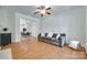 Spacious living room with hardwood floors and a comfortable sofa at 461 Hurston Cir # 51, Charlotte, NC 28208