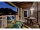 Cozy covered patio with comfortable seating, perfect for relaxing and enjoying the outdoors at 5009 Sharon Rd # E, Charlotte, NC 28210