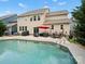 Gorgeous backyard with a pool and outdoor seating, ideal for entertaining guests at 5013 Hamilton Mill Dr, Waxhaw, NC 28173