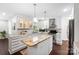 Beautiful kitchen featuring a central island, stainless appliances, and plenty of storage at 5428 Barnsdale Ln, Mint Hill, NC 28227