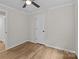 This bedroom features a closet and durable wood-look flooring at 565 Vine Arden Dr, Salisbury, NC 28146