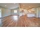 Open concept living space connecting living and kitchen areas at 6604 Plyler Mill Rd, Monroe, NC 28112