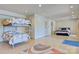 Spacious bedroom with a bunk bed and a separate queen bed at 6664 Lake Shore Dr, Hickory, NC 28601
