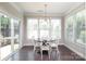 Bright breakfast nook with views of the backyard, perfect for casual dining at 8317 Dallas Bay Rd, Charlotte, NC 28278