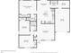 Detailed floor plan layout of the house showing the arrangement of rooms and spaces at 908 Dairy Meadow Ct, Monroe, NC 28110