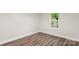 View of the bedroom window with hardwood floors at 925 Crestland Dr, Clover, SC 29710